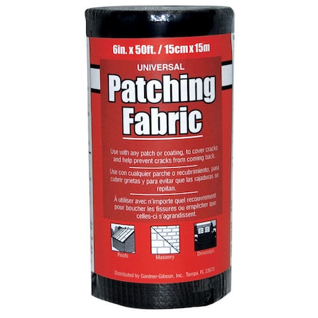 Gardner-Gibson PATCH FABRIC BLK 6""X50' 4502-GA